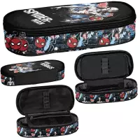 Ilustracja produktu  Paso Piórnik Tuba Usztywniona Spider Man Black SP25WW-013