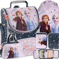 Ilustracja produktu Paso Zestaw Szkolny 4el. Disney Frozen Różowy Tornister DF25BB-525 + Piórnik DF25BB-P001 + Worek DF25BB-712 + Torba DF25BB-074