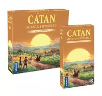 Ilustracja produktu Catan: Rozszerzenie Miasta i Rycerze + Catan: Miasta i Rycerze Dodatek dla 5/6 graczy (nowe wydanie)