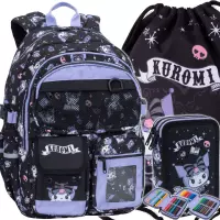 Ilustracja CoolPack Zestaw Szkolny Kuromi 3el. Plecak Sully F154031 + Worek F054031 + Piórnik F066031