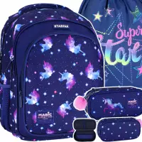 Ilustracja Zestaw Starpak 3el. Plecak Szkolny Galaxy Unicorn 492602 + Worek F159960+ Piórnik 531576 Ilustracja Zestaw Starpak 3el. Plecak Szkolny Galaxy Unicorn 492602 + Worek F159960+ Piórnik 531576