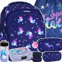Ilustracja Zestaw Starpak 5el. Plecak Szkolny Galaxy Unicorn 492602 + Worek F159960+ Piórnik 531576 Ilustracja Zestaw Starpak 5el. Plecak Szkolny Galaxy Unicorn 492602 + Worek F159960+ Piórnik 531576