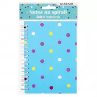 Ilustracja produktu Starpak Kołonotes A6 Kropki 580510