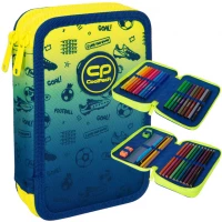 Ilustracja produktu CoolPack Jumper 2 Piórnik Dwukomorowy Z Wyposażeniem Football 2T D066339 / F066339
