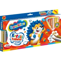Ilustracja produktu Bambino Kredki Ołówkowe Trójkątne 24 Kolory 003240