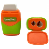 Ilustracja produktu Bambino Temperówka z Gumką 2w1 Mini Zoo 650161 649776