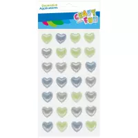 Ilustracja Craft With Fun Ozdoba Dekoracyjna Perłowa Samoprzylepna Serce 531839