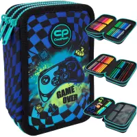 Ilustracja produktu CoolPack Jumper 3 Piórnik Trzykomorowy Z Wyposażeniem Gamer Chess F067964