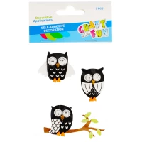 Ilustracja produktu Craft With Fun Ozdoba Dekoracyjna Sowa Samoprzylepna 480877