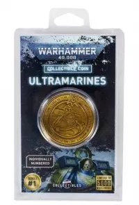 Ilustracja Moneta Kolekcjonerska Warhammer 40000: Ultramarines Ilustracja Moneta Kolekcjonerska Warhammer 40000: Ultramarines