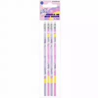 Ilustracja produktu Starpak Ołówek z Gumką HB Unicorn 4szt 490989