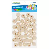 Ilustracja Craft With Fun Ozdoba Dekoracyjna Kulki Drewniane 20mm 567233