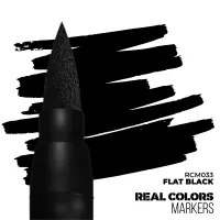 Ilustracja produktu AK Interactive: Real Colors Markers - RCM033 - Flat Black