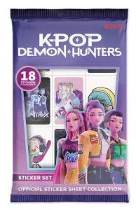 Ilustracja K-Pop Demon Hunter saszetka z mini naklejkami Ilustracja K-Pop Demon Hunter saszetka z mini naklejkami