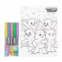 Ilustracja produktu Podobrazie z Nadrukiem + Markery Akrylowe 5 Kolorów Care Bears  583602