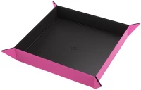 Ilustracja Gamegenic: Magnetic Dice Tray - Square - Mata na Kości - Black/Pink