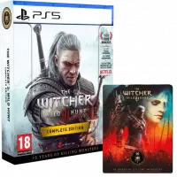 Ilustracja produktu Wiedźmin 3 Dziki Gon - Edycja Kompletna + Jubileuszowy Steelbook PL (PS5)