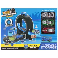 Ilustracja produktu Mega Creative Parking Policja Akcesoria + 3 Auta 567190