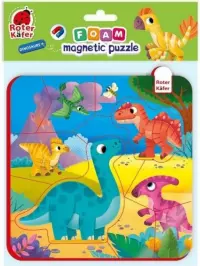 Ilustracja Piankowe puzzle magnetyczne: Dinozaury
