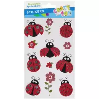 Ilustracja Craft With Fun Naklejki Biedronki 3D 579901