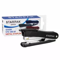 Ilustracja produktu Starpak Zszywacz Biurowy Metalowy Czarny 465145