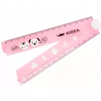 Ilustracja Kidea Linijka Składana 30cm z Szablonami 1szt 097418