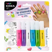 Ilustracja produktu Kidea Zestaw Kreatywny Pierścionki Do Ozdabiania 580547