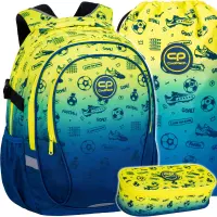 Ilustracja produktu CoolPack Zestaw Szkolny Football 2T 3el. Plecak F002339 + Worek F070339 + Piórnik F062339