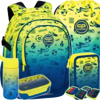 Ilustracja CoolPack Zestaw Szkolny Football 2T 5el. Plecak F002339 + Worek F070339 + Piórnik F066339 + Z08339 + Z18339