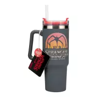 Ilustracja Kubek Podróżny ze Słomką - Stranger Thing (900 ml)