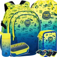 Ilustracja produktu CoolPack Zestaw Szkolny Football 2T 5el. Plecak F002339 + Worek F070339 + Piórnik F067339 + Z08339 + Z18339