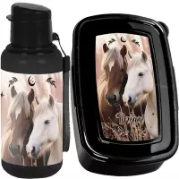 Ilustracja Paso Zestaw Śniadaniowy Horses Bidon PP26HR-3030 +Śniadaniówka PP26HR-3022