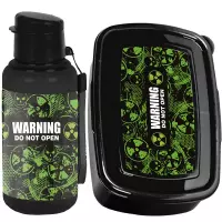 Ilustracja Paso Zestaw Śniadaniowy Alert Bidon PP26RD-3030 +Śniadaniówka PP26RD-3022