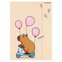 Ilustracja Starpak Teczka z Gumką Kapibara 583303