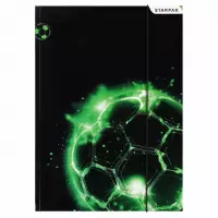 Ilustracja Starpak Teczka z Gumką Green Football 583294