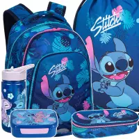 Ilustracja produktu CoolPack Zestaw Szkolny Stitch Blue 5el Plecak F025780 + Piórnik F062780 + Worek F054780 + STLO9913 + STLO9903