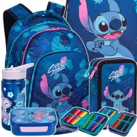 Ilustracja CoolPack Zestaw Szkolny Stitch Blue 5el Plecak F025780 + Piórnik F066780 + Worek F054780 + STLO9913 + STLO9903