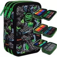 Ilustracja produktu CoolPack Jumper 3 Piórnik Trzykomorowy Z Wyposażeniem Kids from the Block F067823