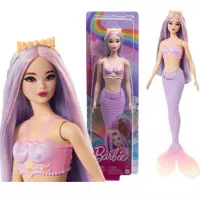Ilustracja Mattel Barbie Lalka Syrenka Fioletowy Ogon HRR06 WB4