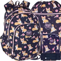 Ilustracja produktu CoolPack Zestaw Szkolny Elisabeth 3el. Plecak Prime Pro F162933 + Worek F070933 + Piórnik F076933