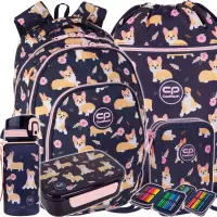 Ilustracja produktu CoolPack Zestaw Szkolny Elisabeth 5el. Plecak Prime Pro F162933 + Worek F070933 + Piórnik F066933 + Z17933 + Z18933