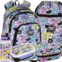 Ilustracja produktu CoolPack Zestaw Szkolny Mood 5el. Plecak Prime Pro F162934 + Worek F070934 + Piórnik F062934 + Z17934 + Z18934