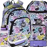 Ilustracja CoolPack Zestaw Szkolny Mood 5el. Plecak Prime Pro F162934 + Worek F070934 + Piórnik F076934 + Z17934 + Z18934