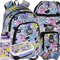 Ilustracja CoolPack Zestaw Szkolny Mood 5el. Plecak Prime Pro F162934 + Worek F070934 + Piórnik F066934 + Z17934 + Z18934