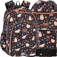 Ilustracja CoolPack Zestaw Szkolny Capybara 3el. Plecak Prime Pro F162937 + Worek F070937 + Piórnik F076937