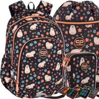 Ilustracja CoolPack Zestaw Szkolny Capybara 3el. Plecak Prime Pro F162937 + Worek F070937 + Piórnik F067937