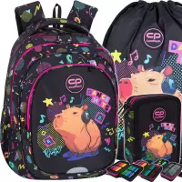Ilustracja produktu CoolPack Zestaw Szkolny Capybara Music 3el. Plecak Fast F163961 + Worek F159961 + Piórnik F067961