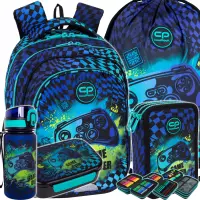 Ilustracja produktu CoolPack Zestaw Szkolny Gamer Chess 5el. Plecak Fast F163964 + Worek F159964 + Piórnik F067964 + Z17964 + Z18964