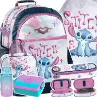 Ilustracja produktu Paso Zestaw Szkolny 6el.Stitch Serce Plecak DS26ZZ-116 + Piórnik DS26ZZ-013 + Worek DS26ZZ-712 + Torba DS26ZZ-074