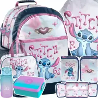 Ilustracja produktu Paso Zestaw Szkolny 6el.Stitch Serce Plecak DS26ZZ-116 + Piórnik DS26ZZ-P001BW + Worek DS26ZZ-712 + Torba DS26ZZ-074